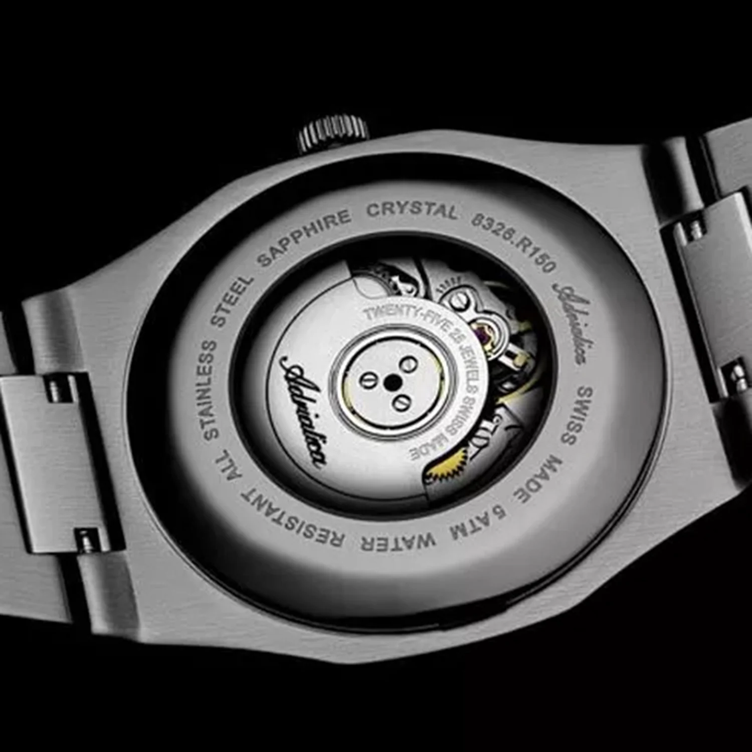 Automatic Men Quartz Gun Dial Analog Stainless Steel Watch A8326.S1R6A - Image 4