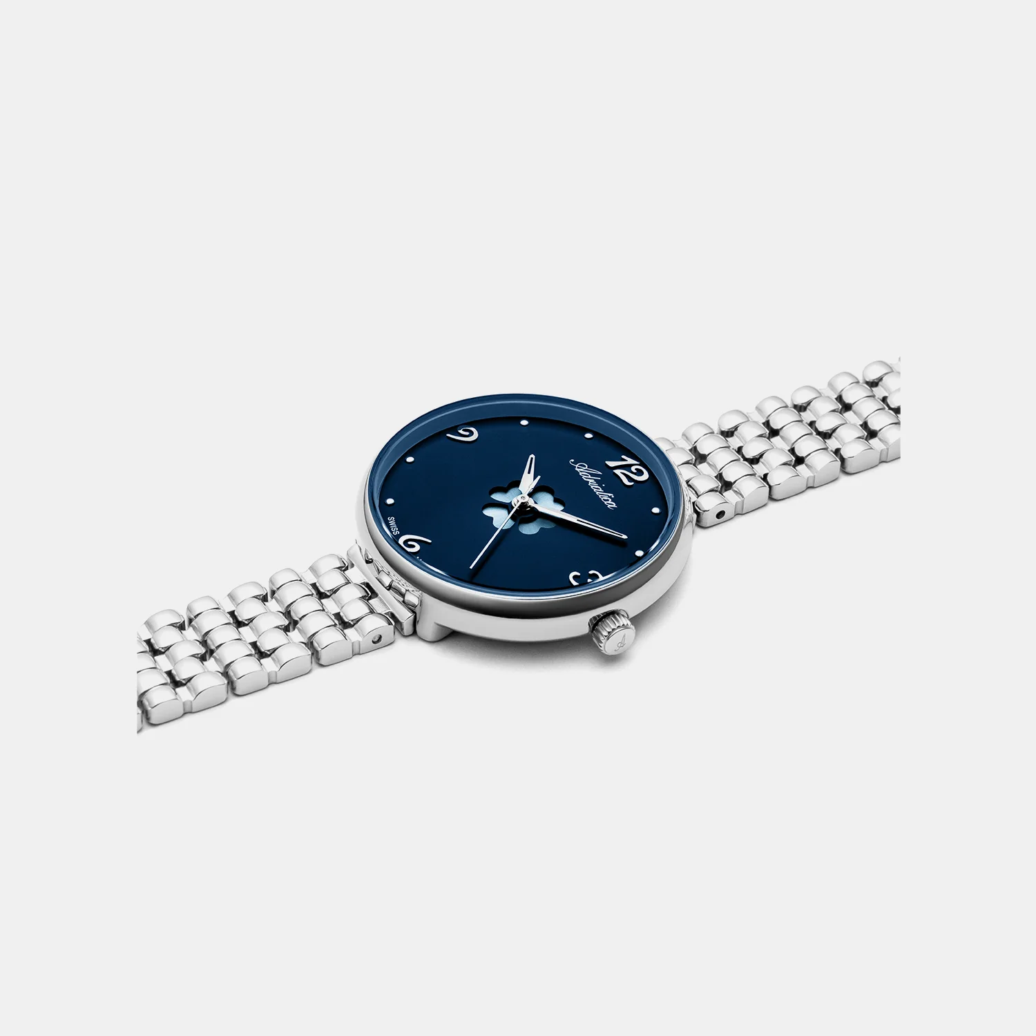 Essence Women Quartz Blue Dial Analog Stainless Steel Watch A3783.5175Q - Image 2