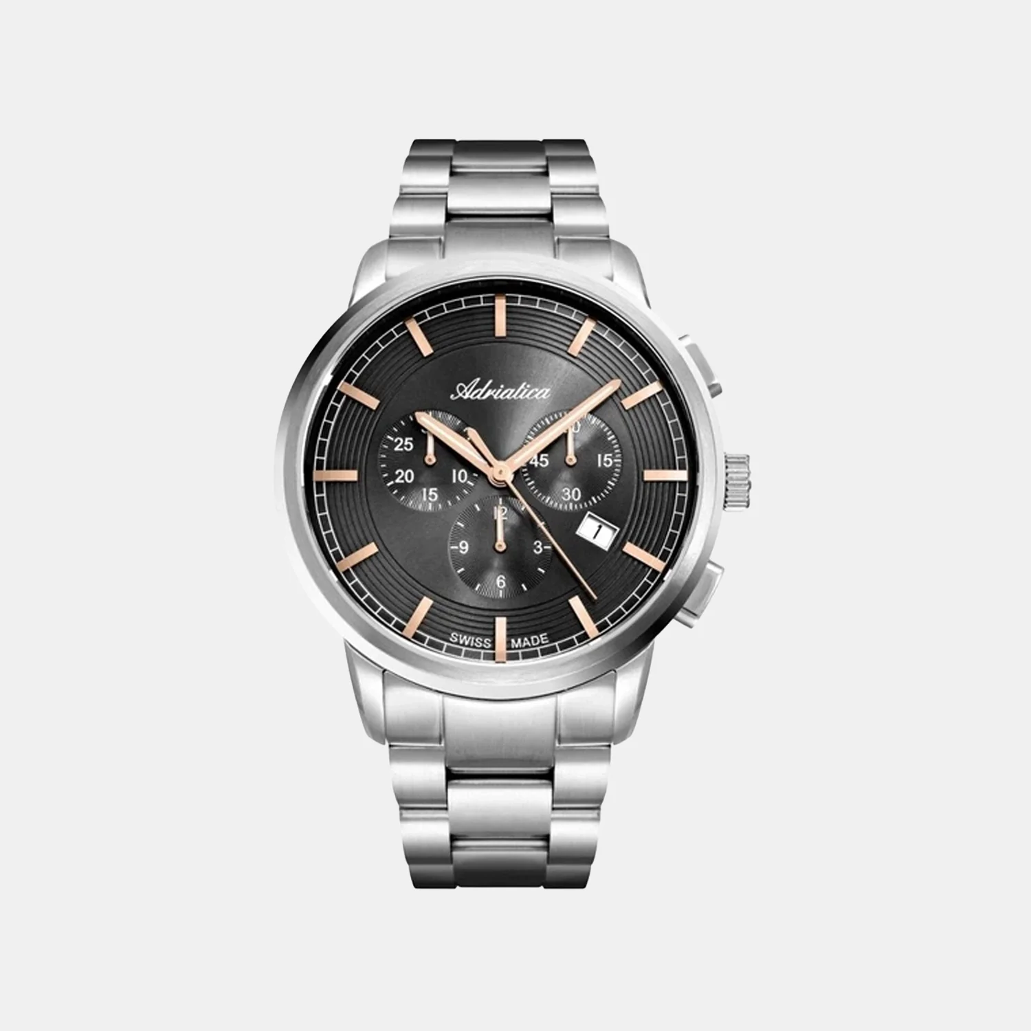 Men Chronograph Grey Dial Chronograph Stainless Steel Watch A8307.51R6CH