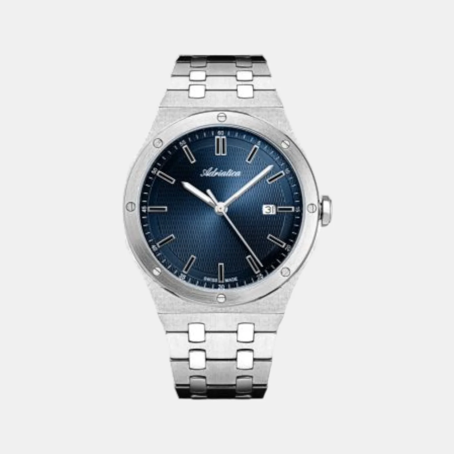 Men Quartz Blue Dial Analog Stainless Steel Watch A8337.5115Q - Image 3