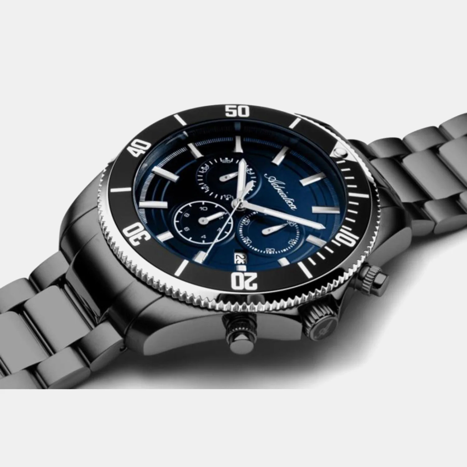 Men Quartz Blue Dial Chronograph Stainless Steel Watch A1139.S115CHN - Image 2