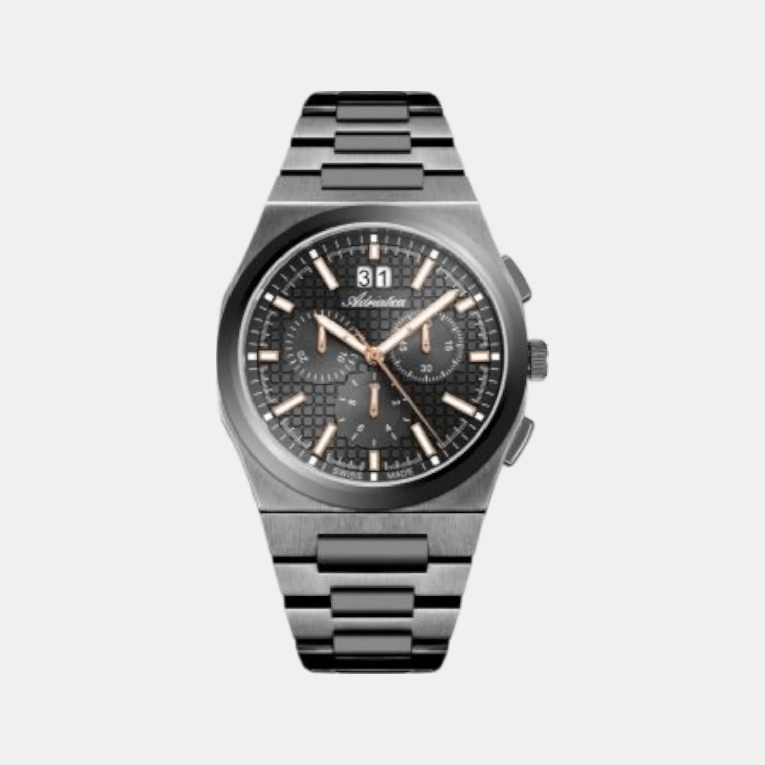 Men Quartz Gun Dial Chronograph Stainless Steel Watch A8326.S1R6CH - Image 2