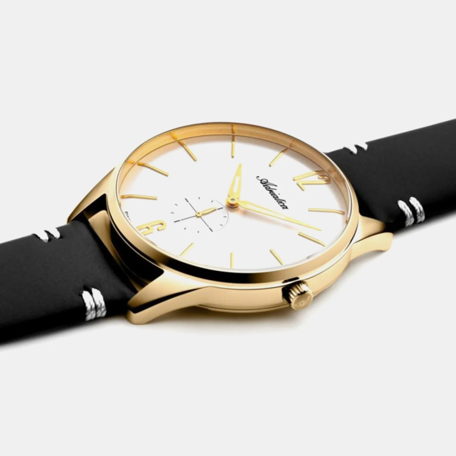 Men Quartz Silver Dial Analog Leather Watch A8264.1253XLQ - Image 6