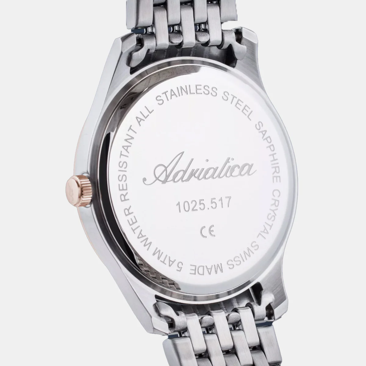 Men Quartz Silver Dial Analog Stainless Steel Watch A1025.R163Q - Image 4
