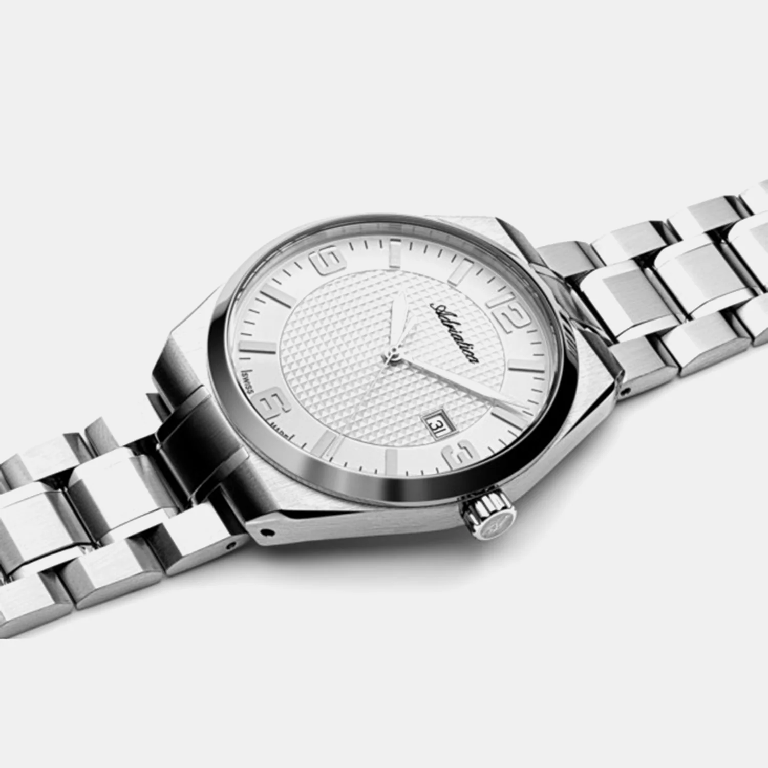 Men Quartz Silver Dial Analog Stainless Steel Watch A8343.5153Q - Image 2