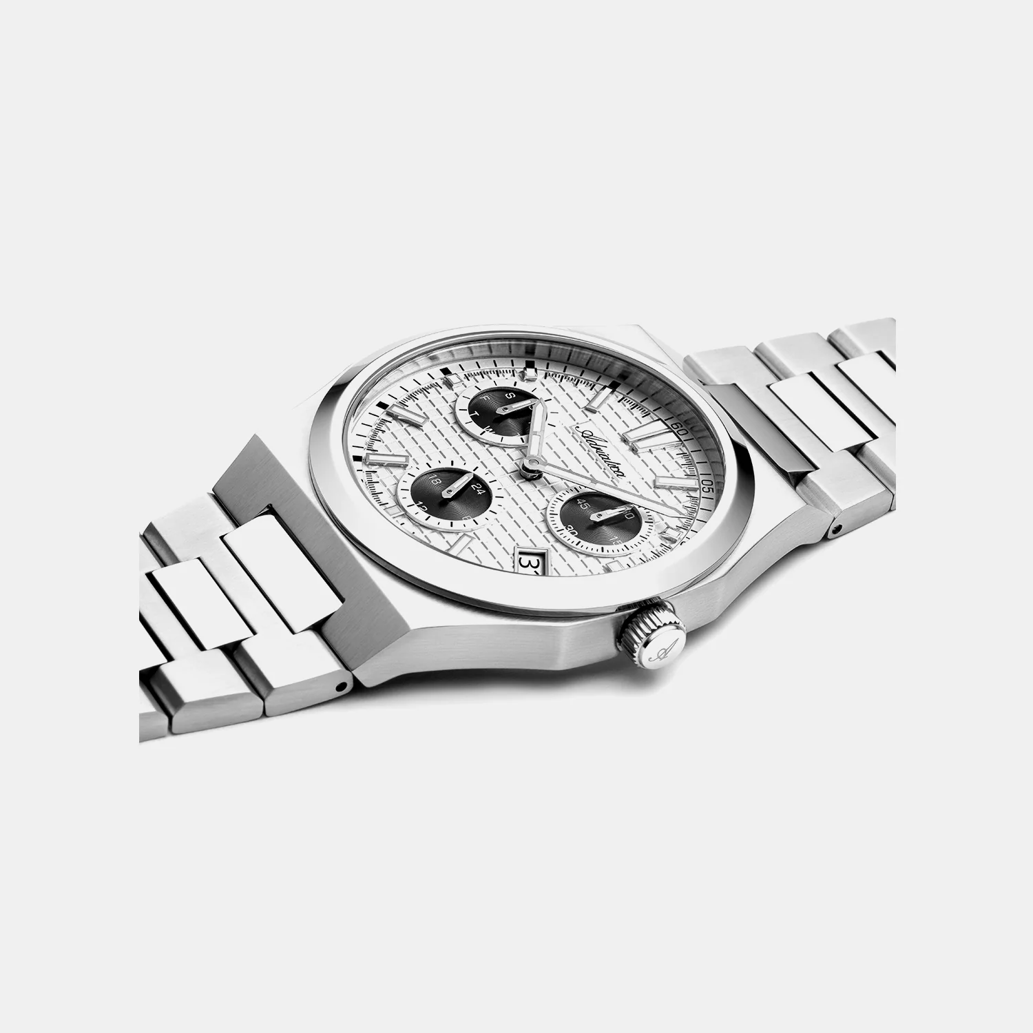 Moonface For Him Men Quartz Silver Dial Analog Stainless Steel Watch A8326.5113QF - Image 2