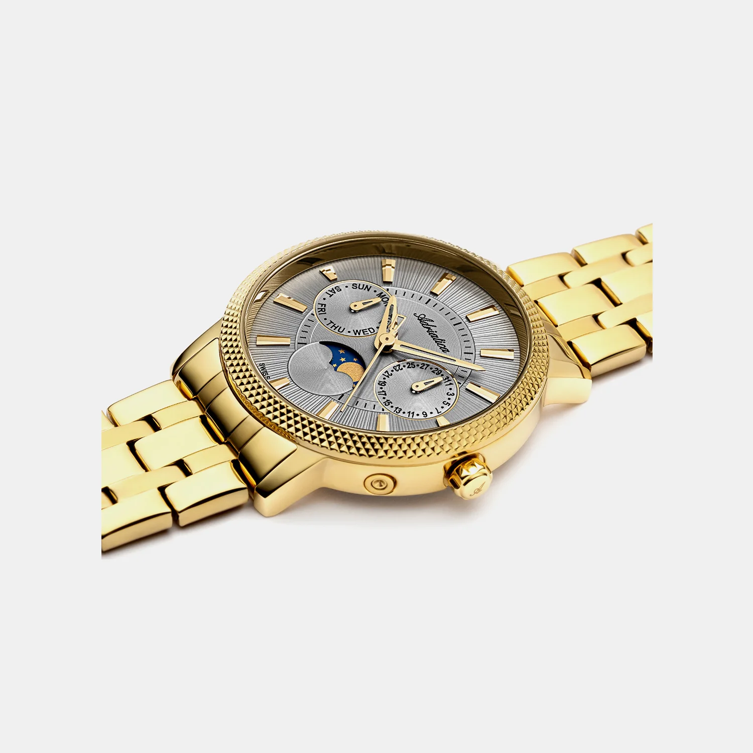 Moonphase For Her Women Quartz Grey Dial Multi-Function Stainless Steel Watch A3808.1117QF - Image 2