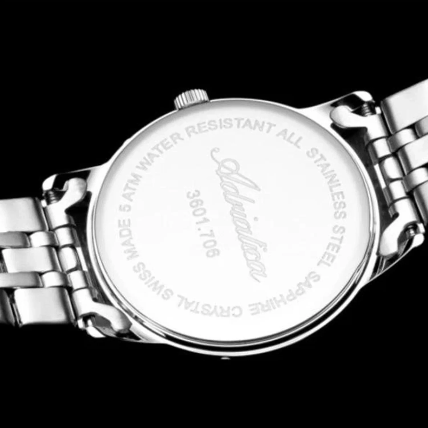 Moonphase Women Quartz Blue Dial Multi-Function Stainless Steel Watch A3601.5115QFZ - Image 8