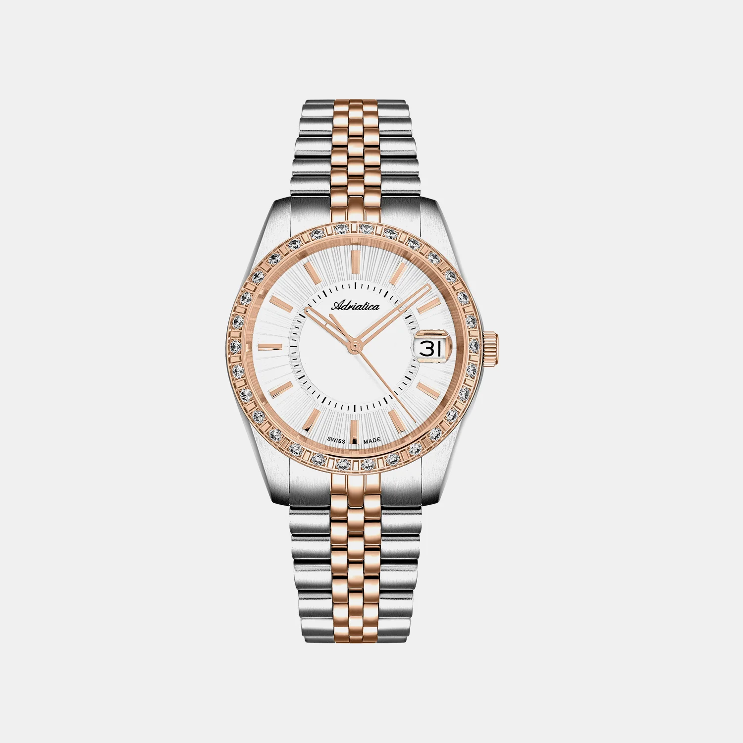 Precious Women Quartz Silver Dial Analog Stainless Steel Watch A3801.R113QZ