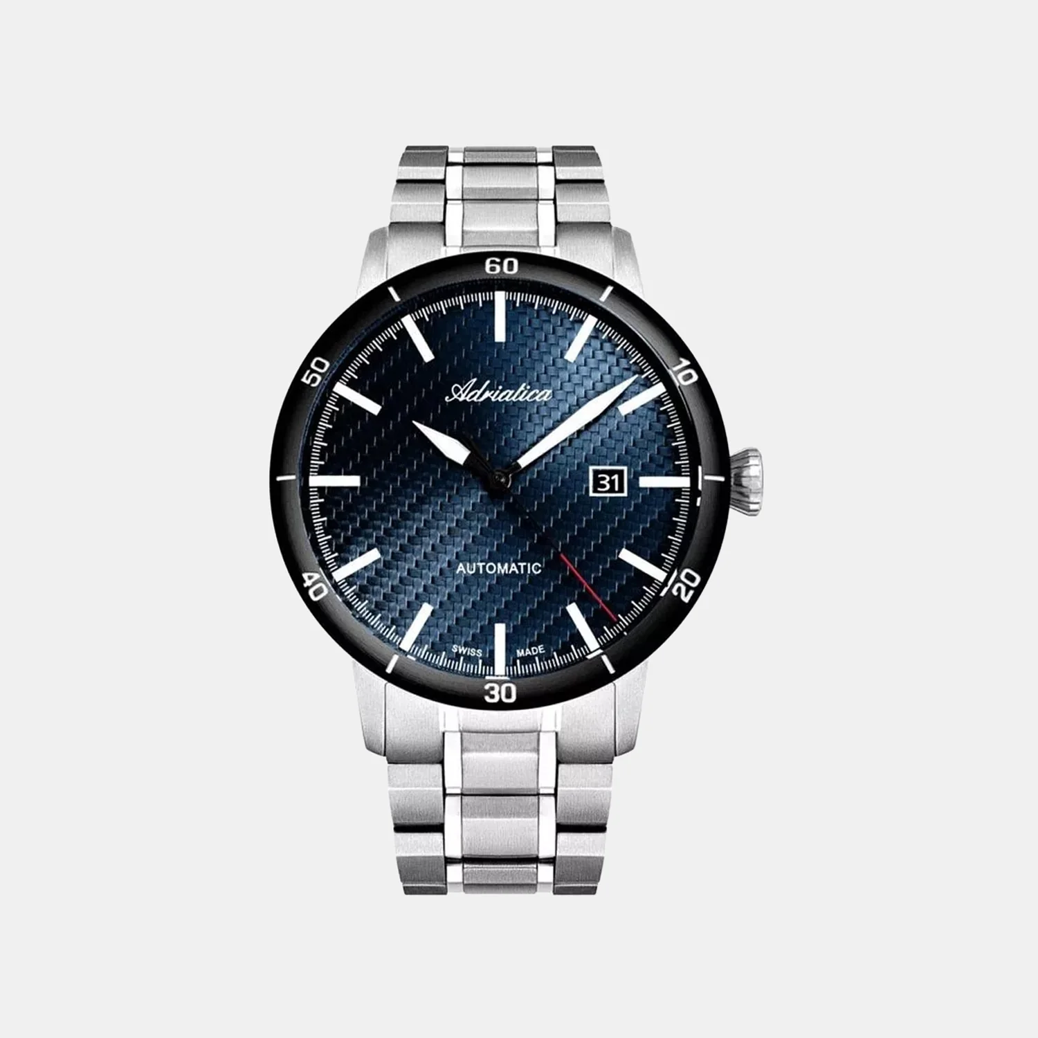 Titanium Men Quartz Blue Dial Analog Titanium Watch A8383.4115A