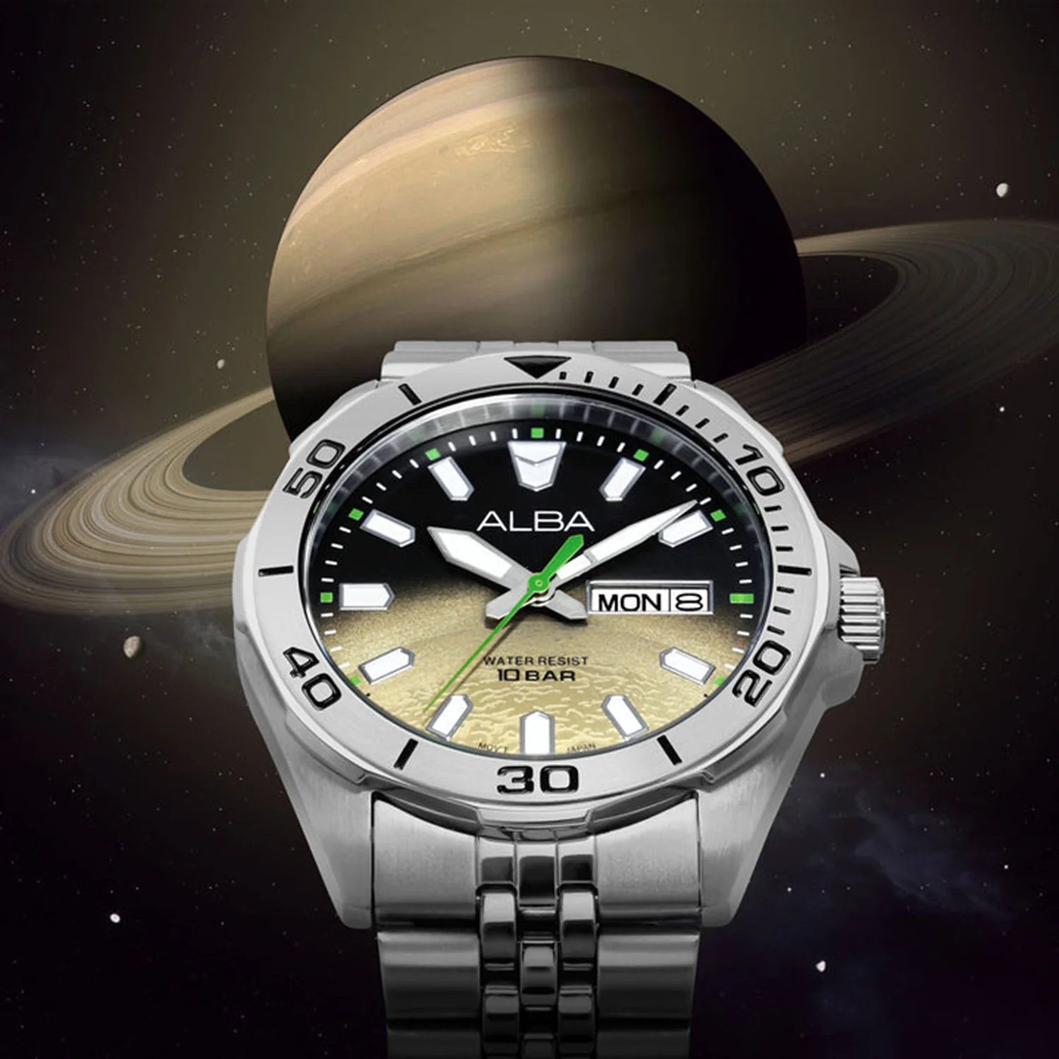 Men Quartz Dual Tone Dial Analog Stainless Steel Watch AV3585X1 - Image 7