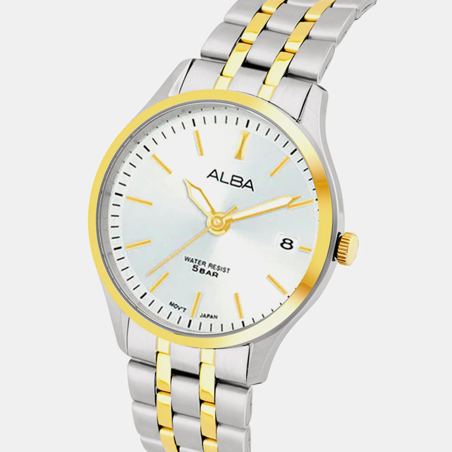Women Quartz Silver Dial Analog Stainless Steel Watch AH7CF0X1 - Image 2