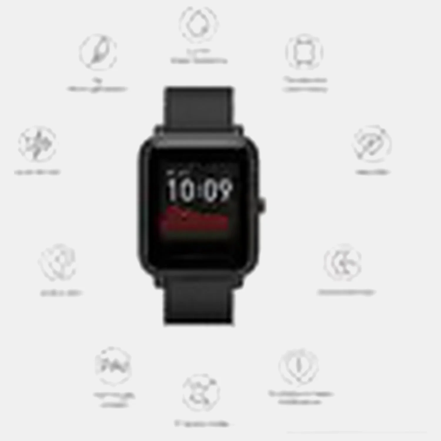 Bip Unisex Quartz Black Dial Digital Watch Bip S Black - Image 3
