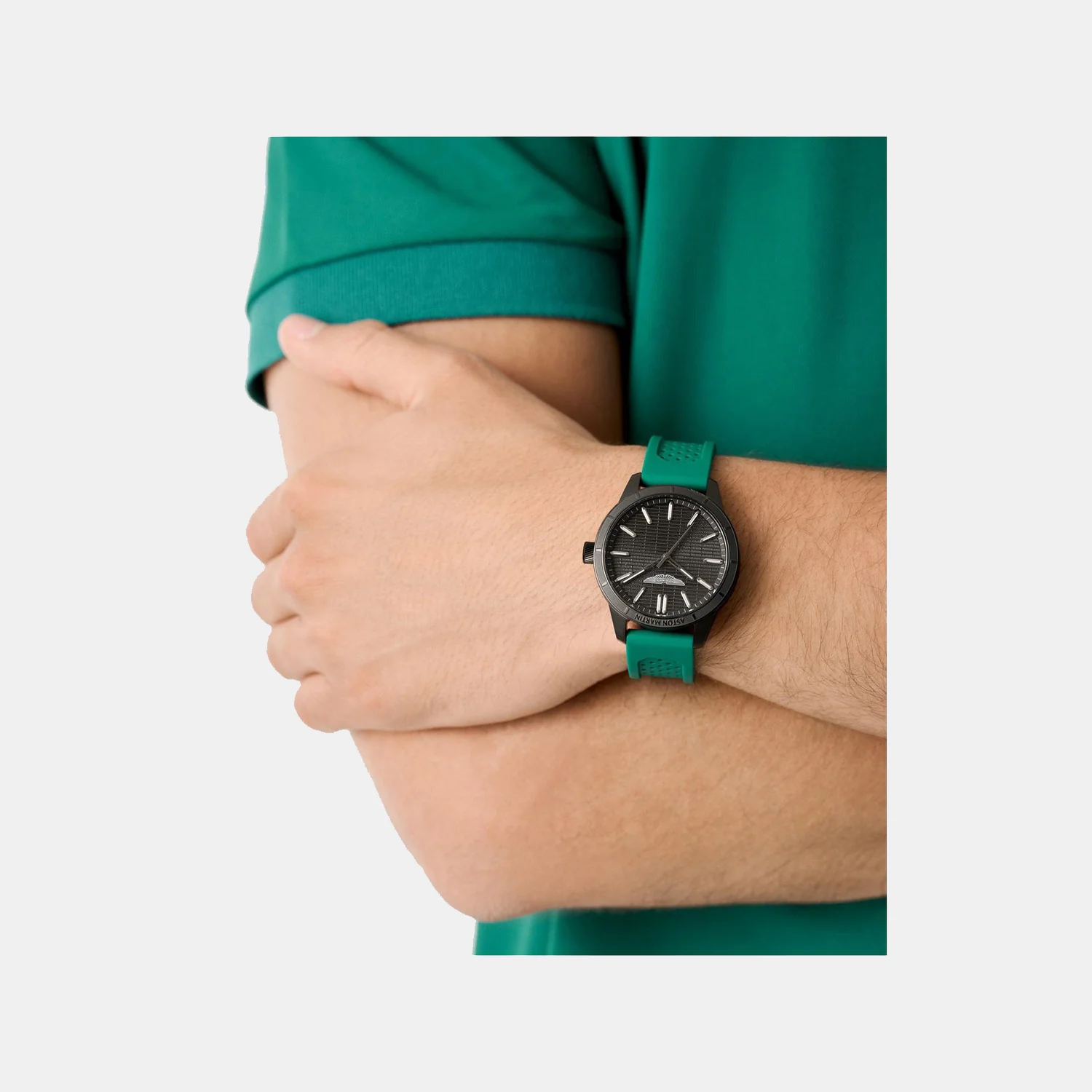Aml Icon Men Quartz Black Dial Analog Silicone Watch MTIH1F5023E - Image 6