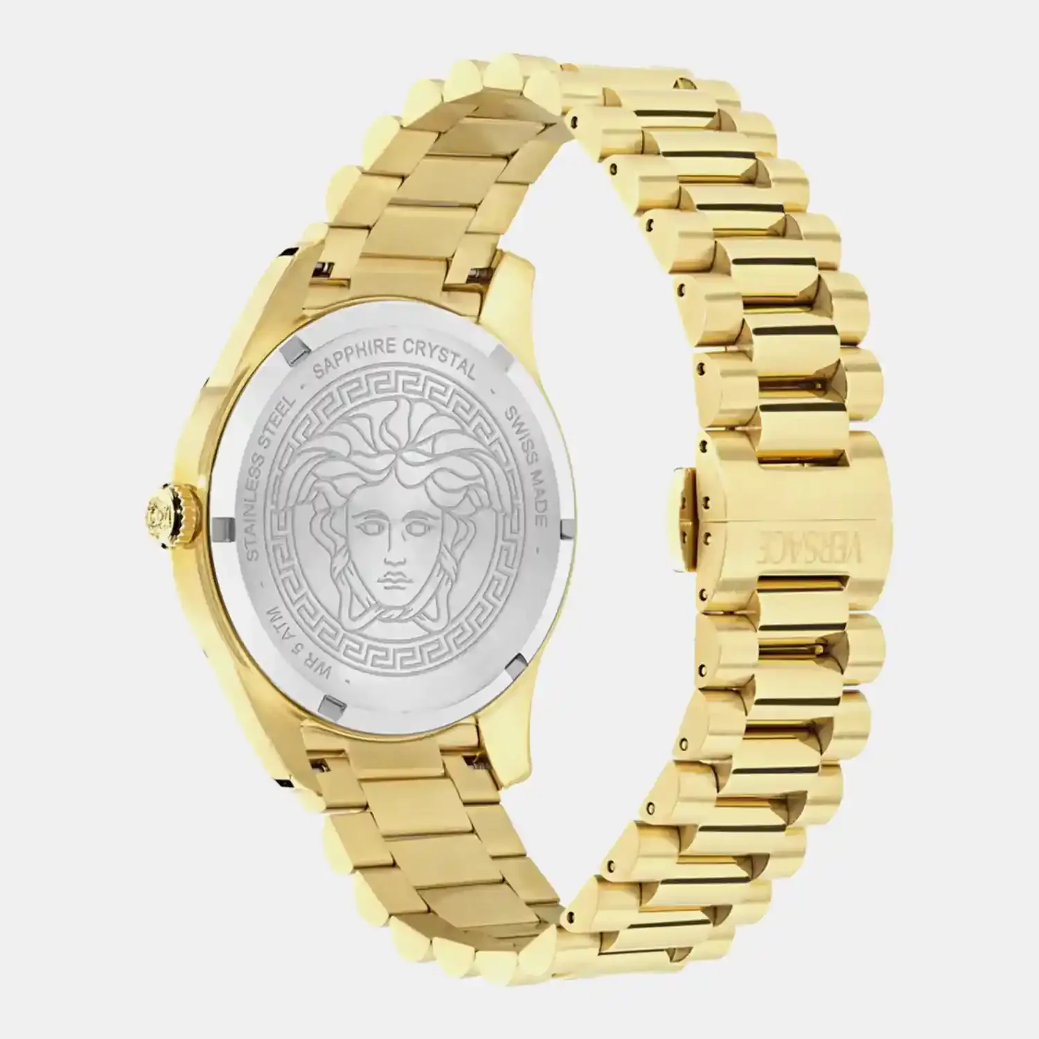 Apodis Men Quartz Gold Dial Analog Stainless Steel Watch VE0U00525 - Image 3
