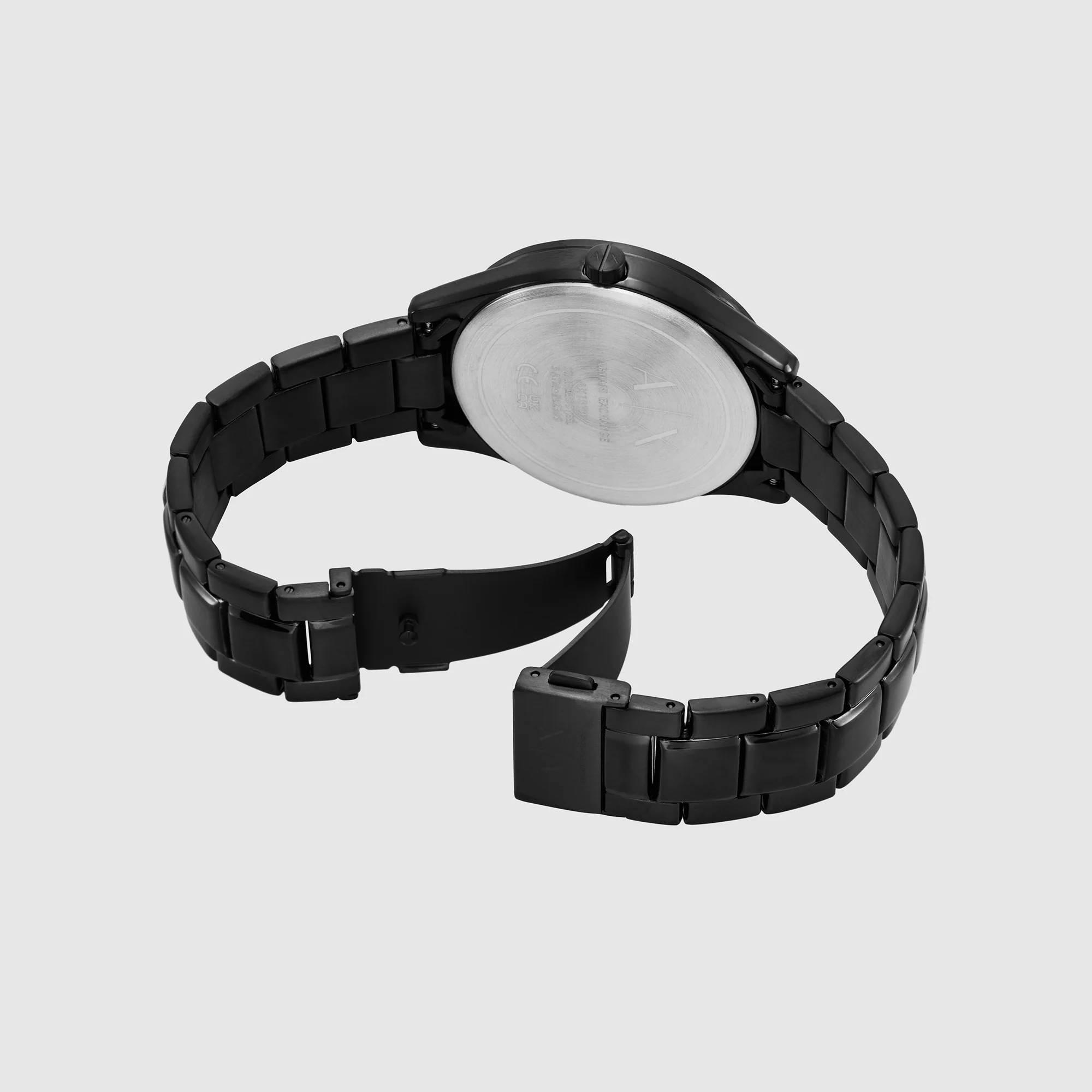 Dante Men Quartz Black Dial Chronograph Stainless Steel Watch AX7154SET - Image 3