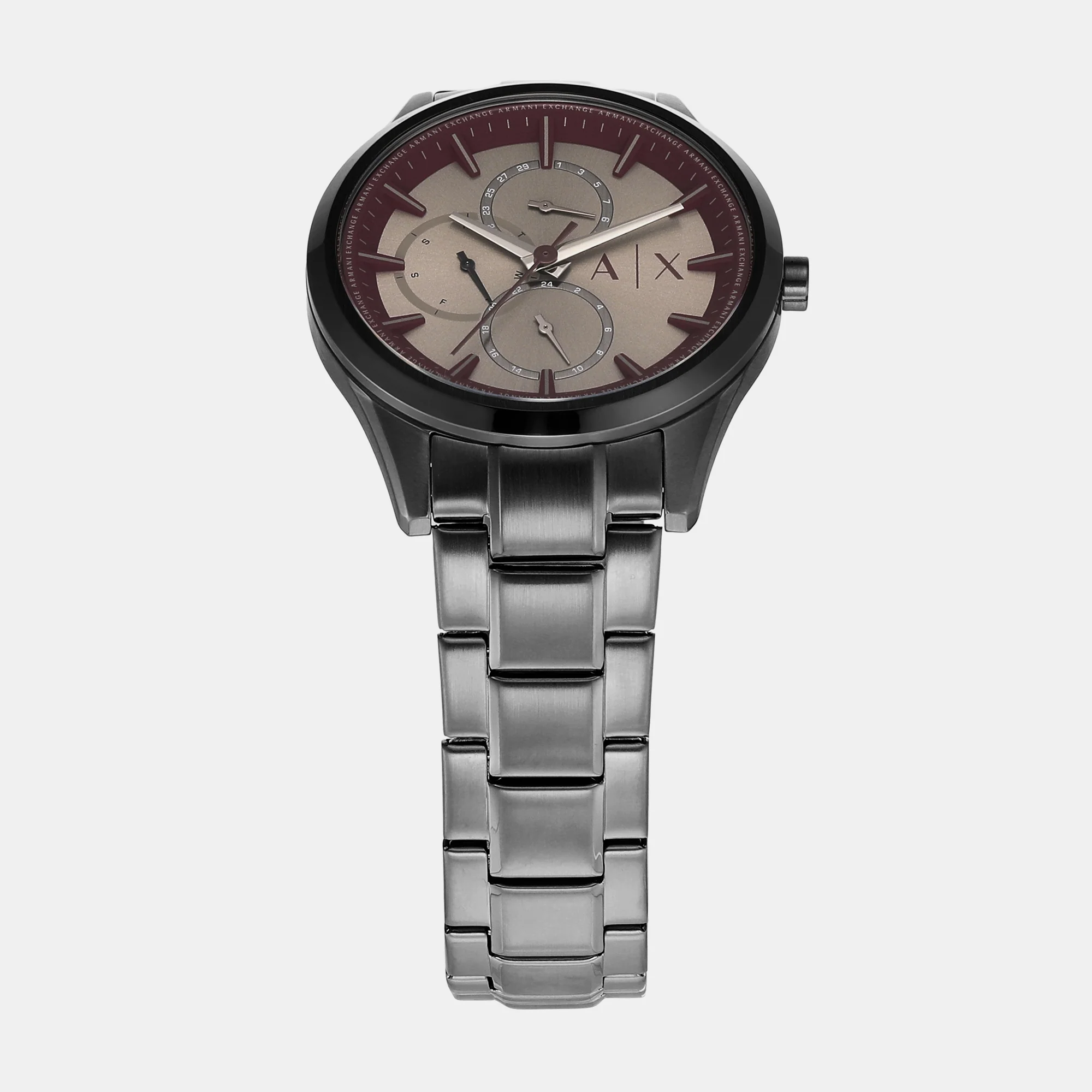 Dante Men Quartz Grey Dial Chronograph Stainless Steel Watch AX1877 - Image 2