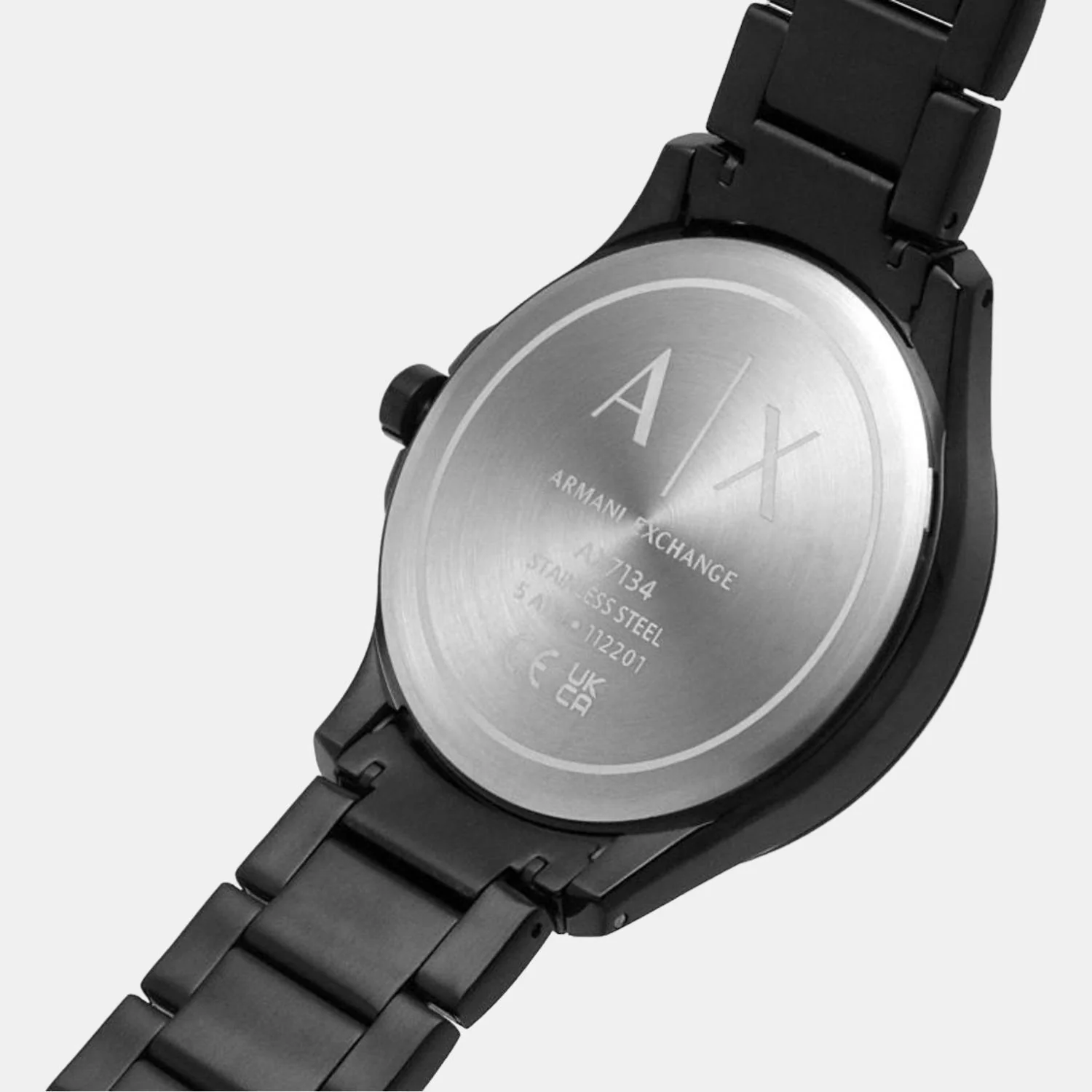 Hampton Men Quartz Black Dial Analog Stainless Steel Watch AX7134SET - Image 6