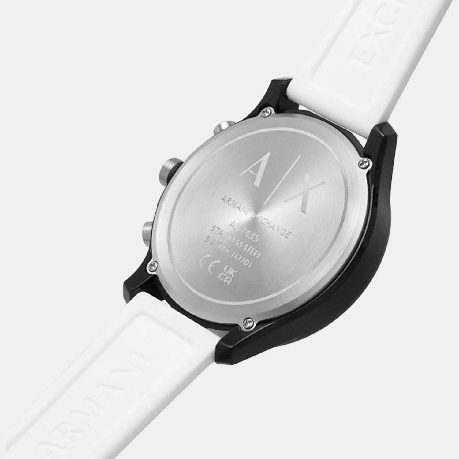 Hampton Men Quartz White Dial Chronograph Silicone Watch AX2435 - Image 5