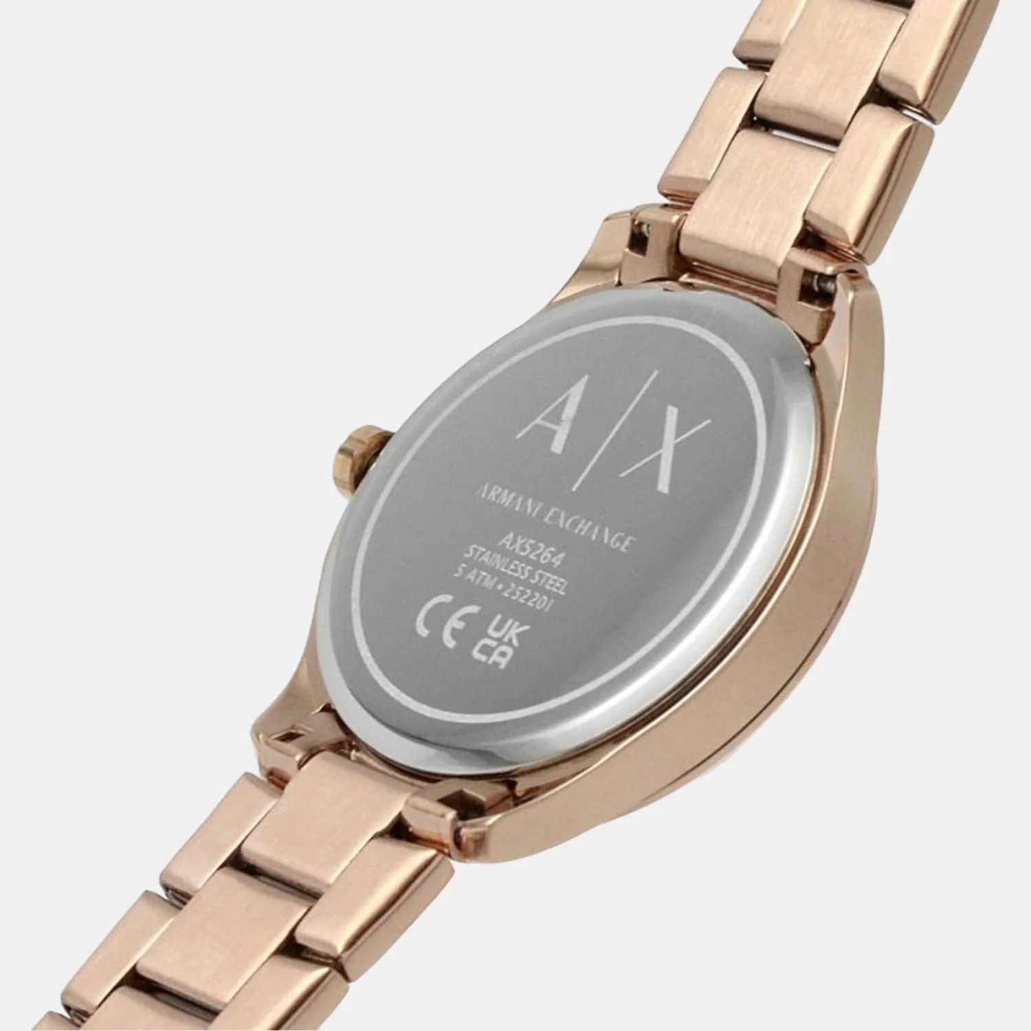 Lady Hampton Women Quartz Rose Gold Dial Analog Stainless Steel Watch AX5264 - Image 7