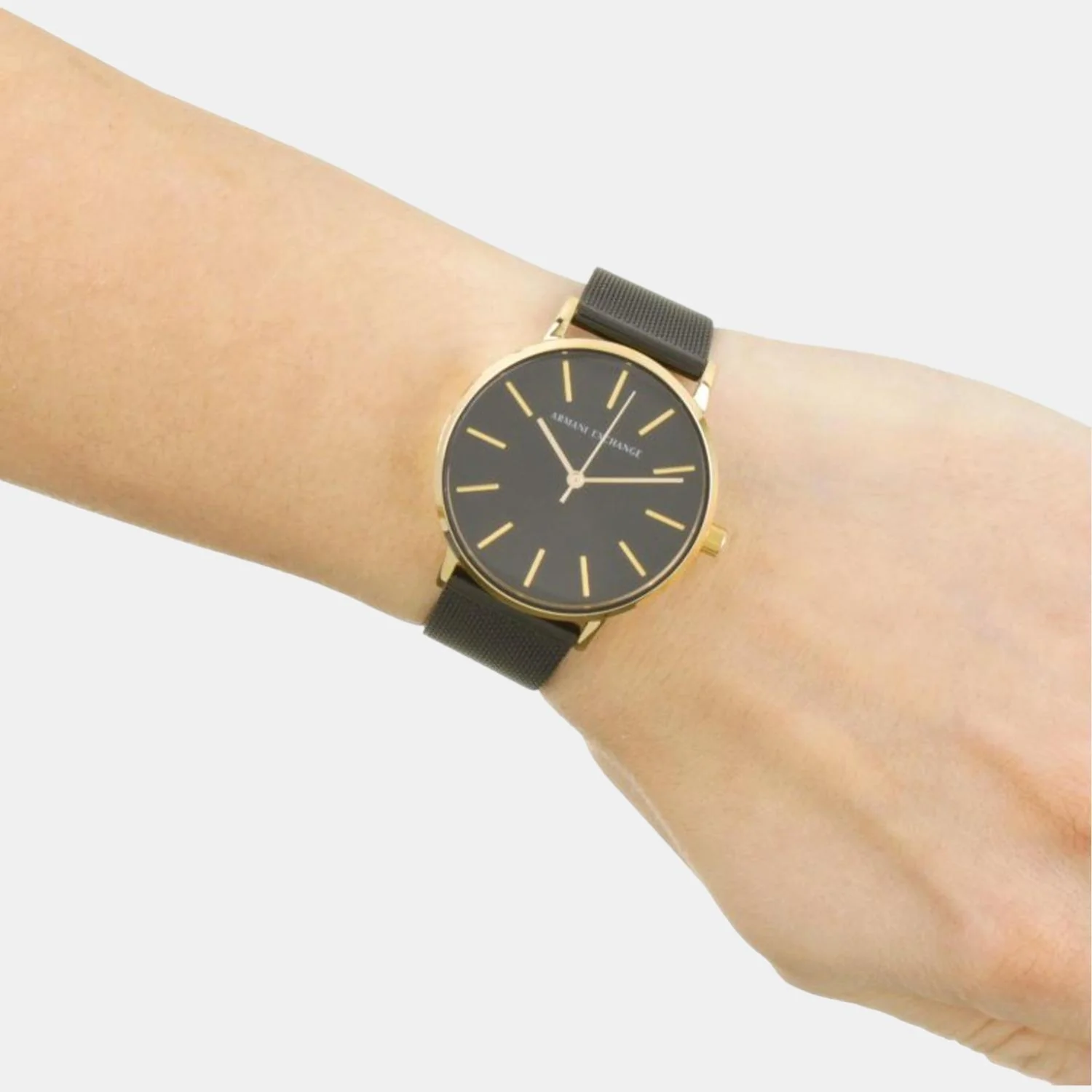 Lola Women Quartz Black Dial Analog Mesh Watch AX5548 - Image 3