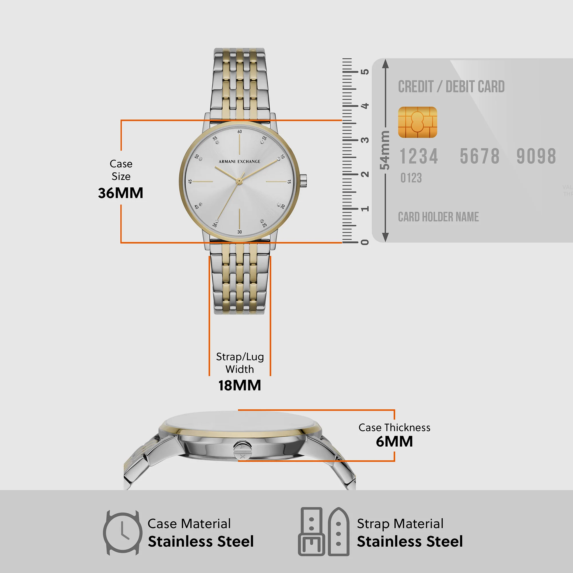 Lola Women Quartz Silver Dial Analog Stainless Steel Watch AX7156SET - Image 5