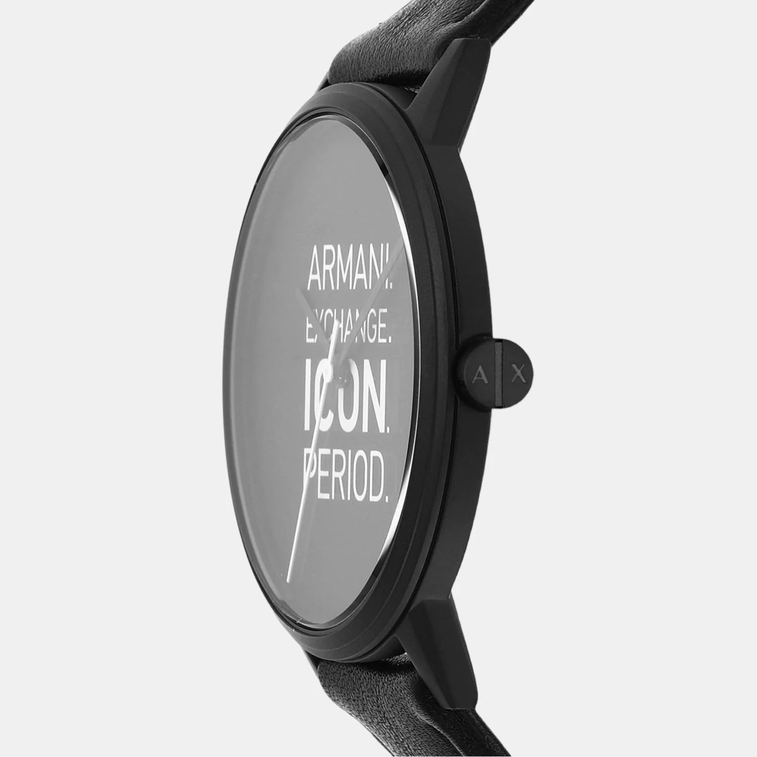 Men Quartz Black Dial Analog Leather Watch AX2732 - Image 4