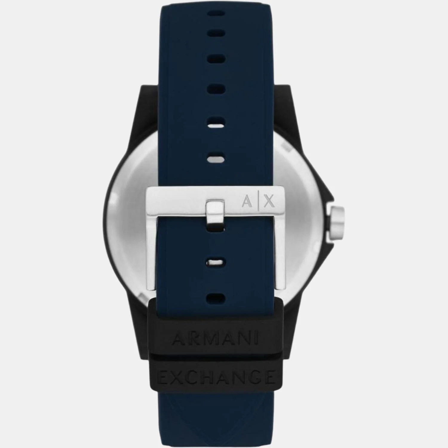 Men Quartz Black Dial Analog Silicone Watch AX2521 - Image 2