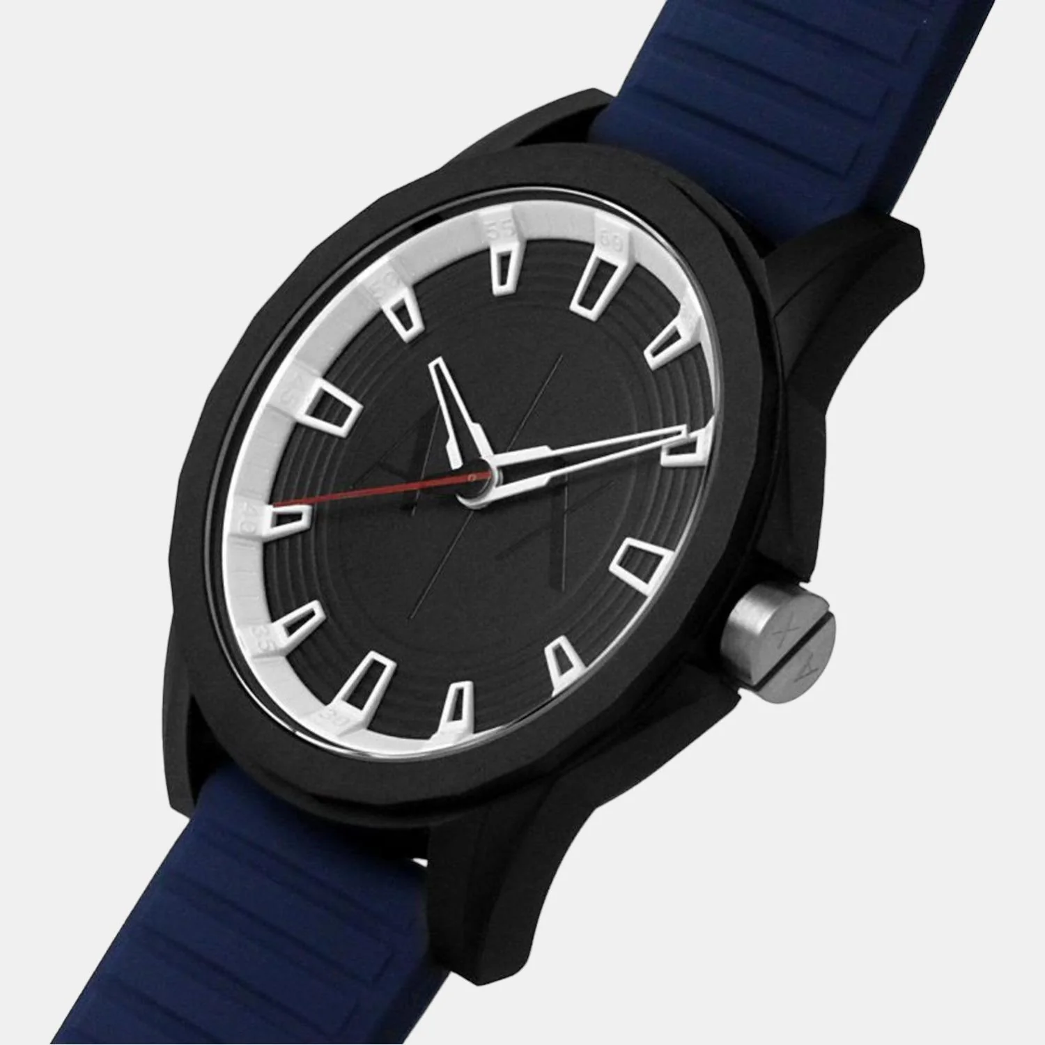 Men Quartz Black Dial Analog Silicone Watch AX2521 - Image 6