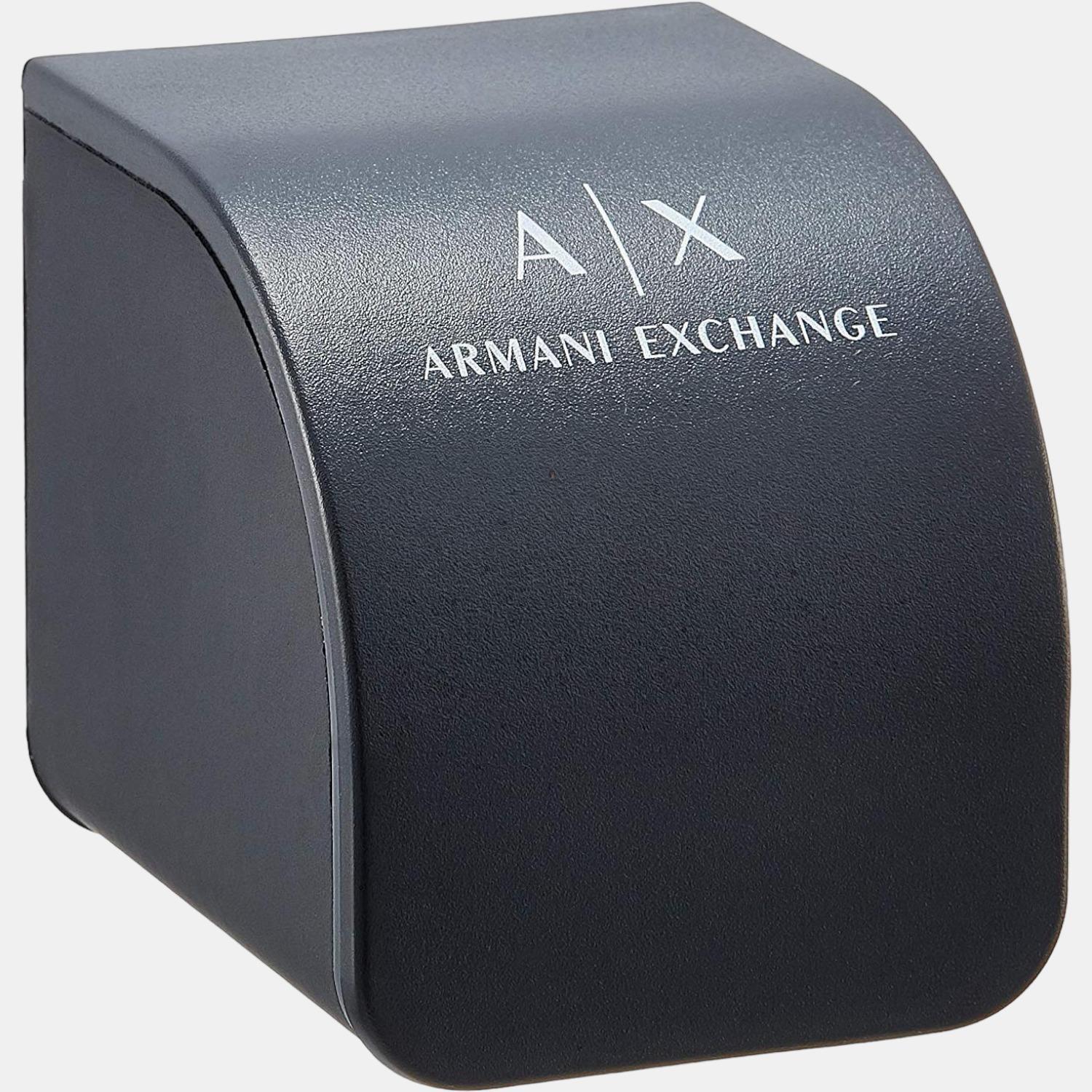 Men Quartz Black Dial Analog Silicone Watch AX2629 - Image 4