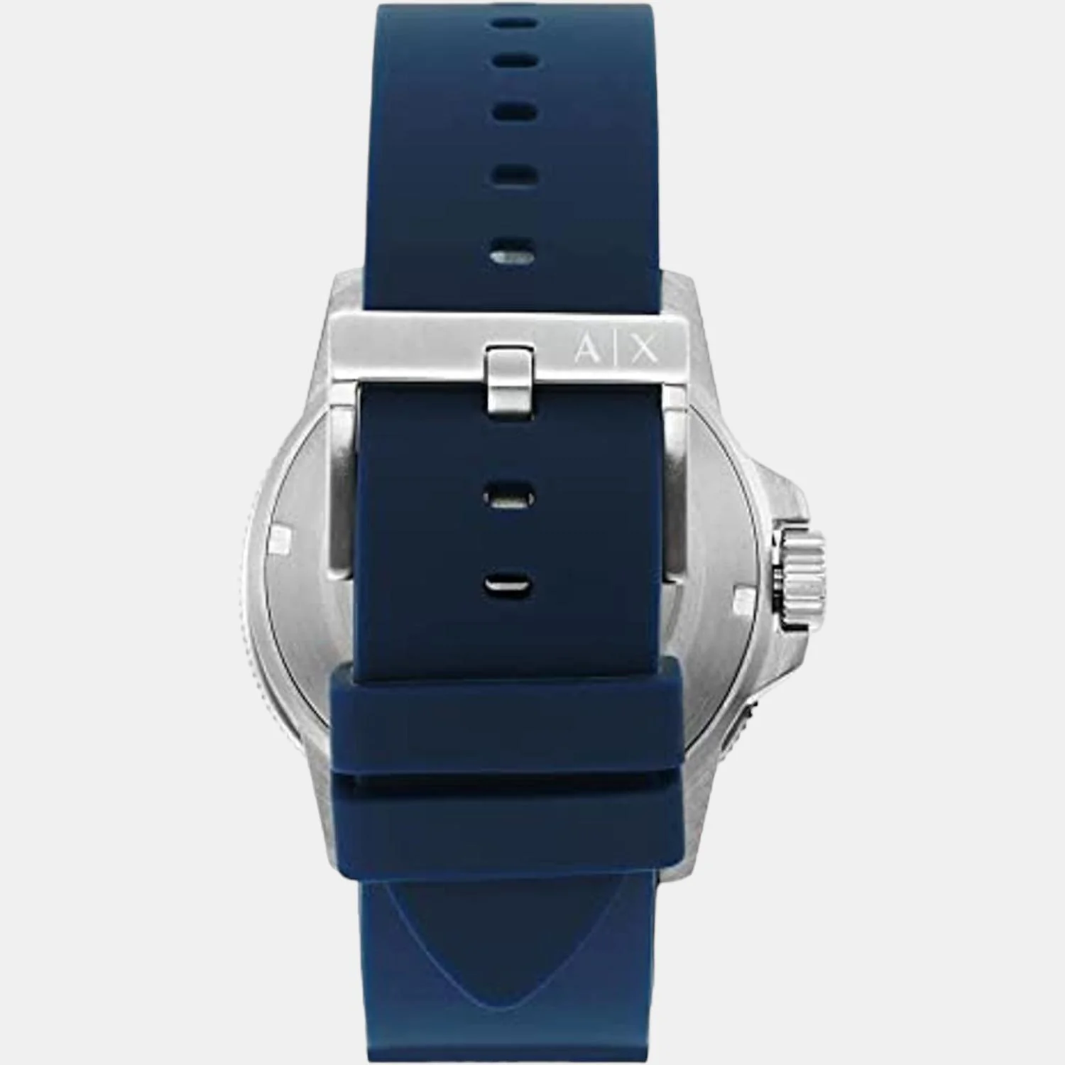 Men Quartz Blue Dial Analog Silicone Watch AX1851 - Image 2