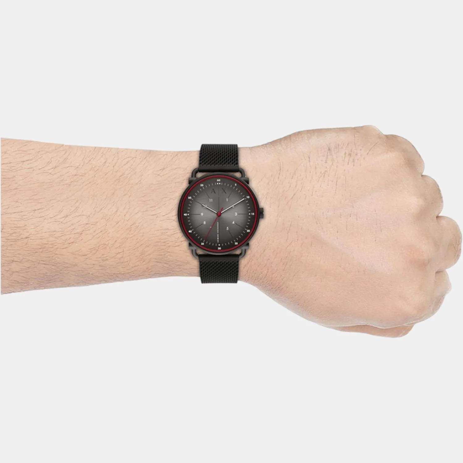 Men Quartz Grey Dial Analog Stainless Steel Watch AX2902 - Image 5