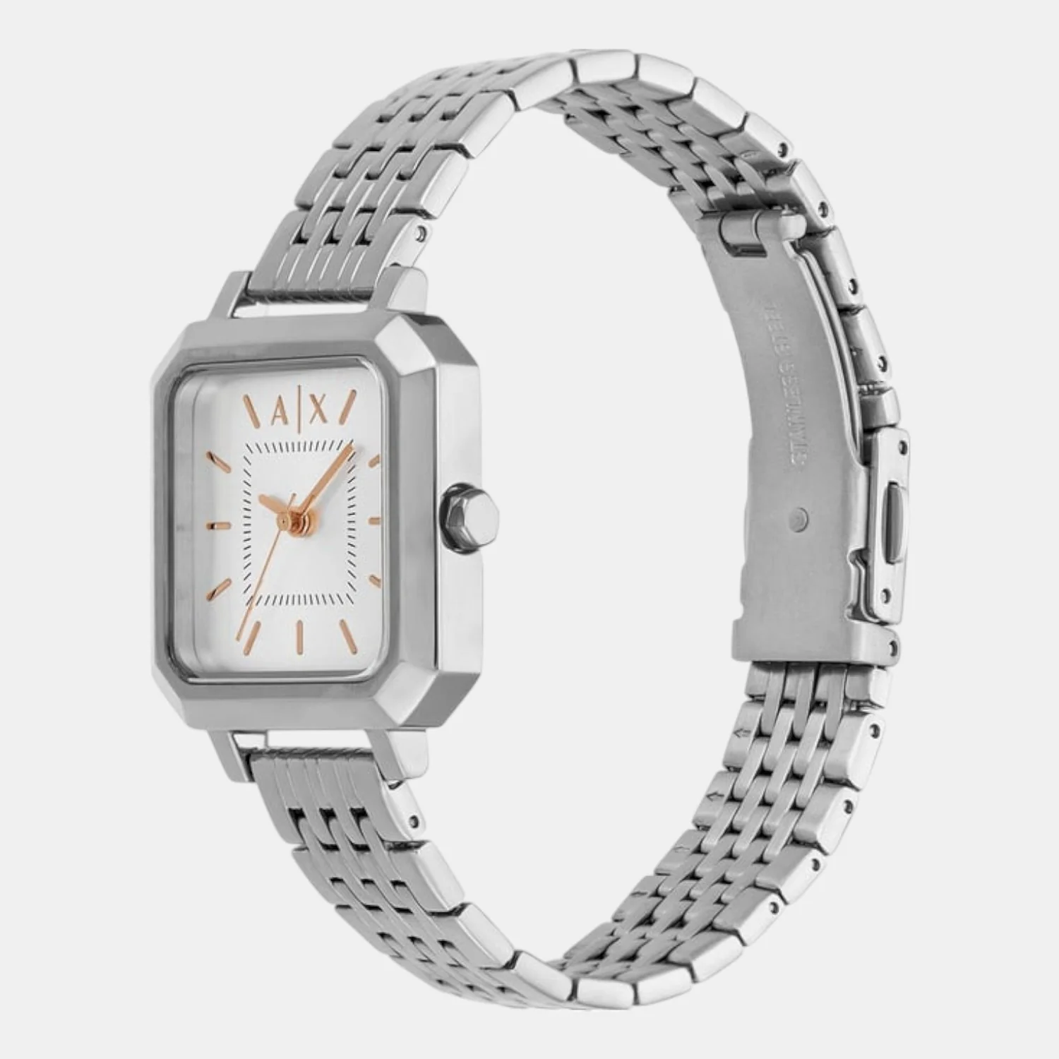 Na Women Quartz Silver Dial Analog Stainless Steel Watch AX5724 - Image 4