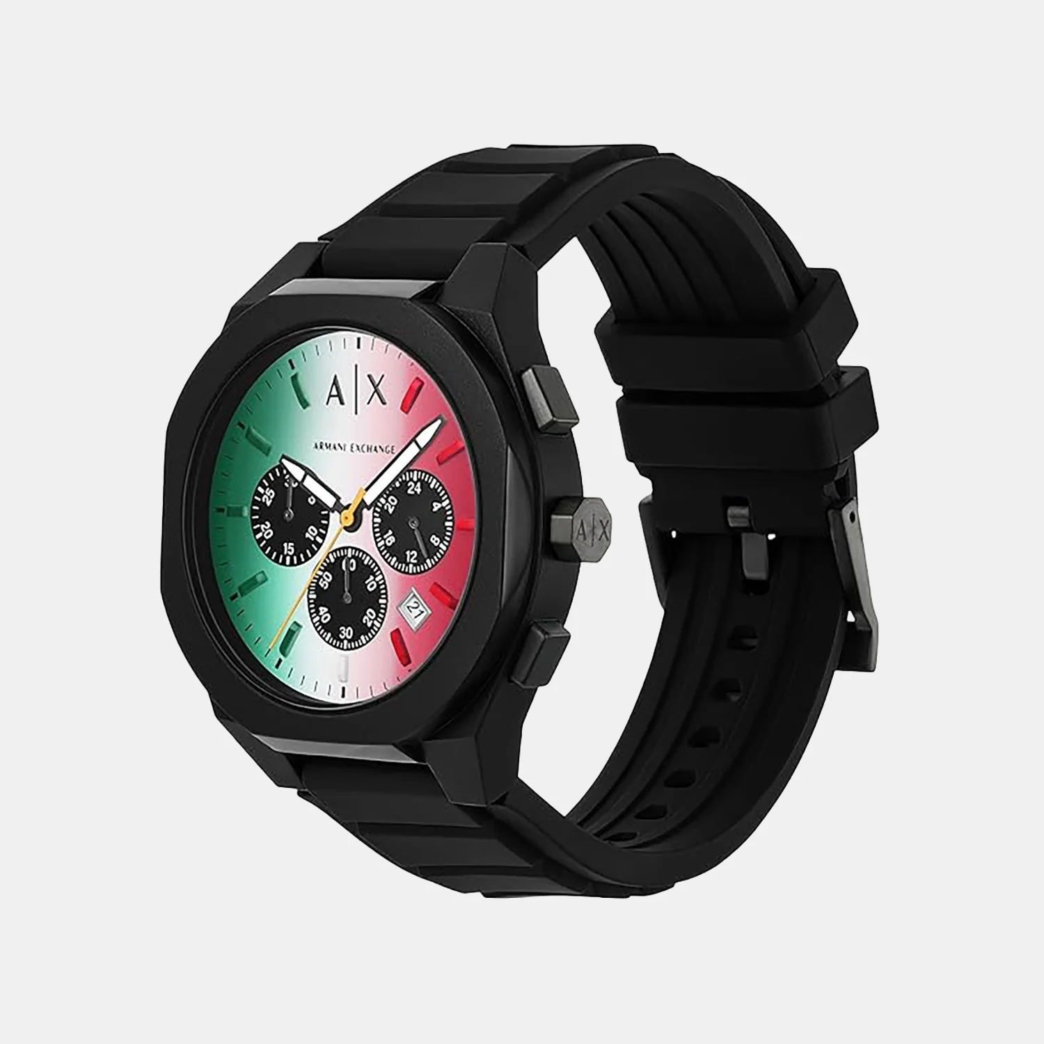 Rafael Men Quartz Multi-Colour Dial Chronograph Silicone Watch AX4173 - Image 4