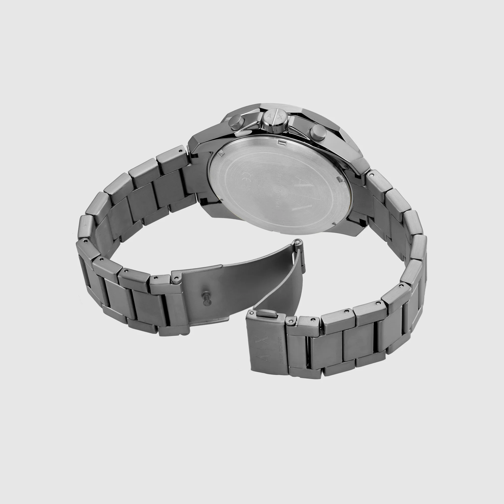 Spencer Men Quartz Black Dial Chronograph Stainless Steel Watch AX1959 - Image 3