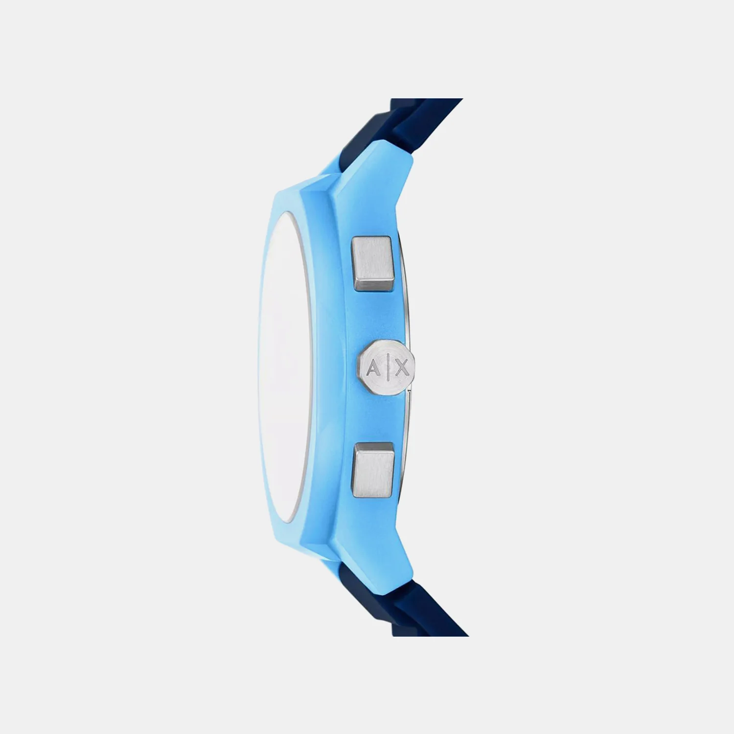 Sync Men Quartz Blue Dial Chronograph Silicone Watch AX4170 - Image 2