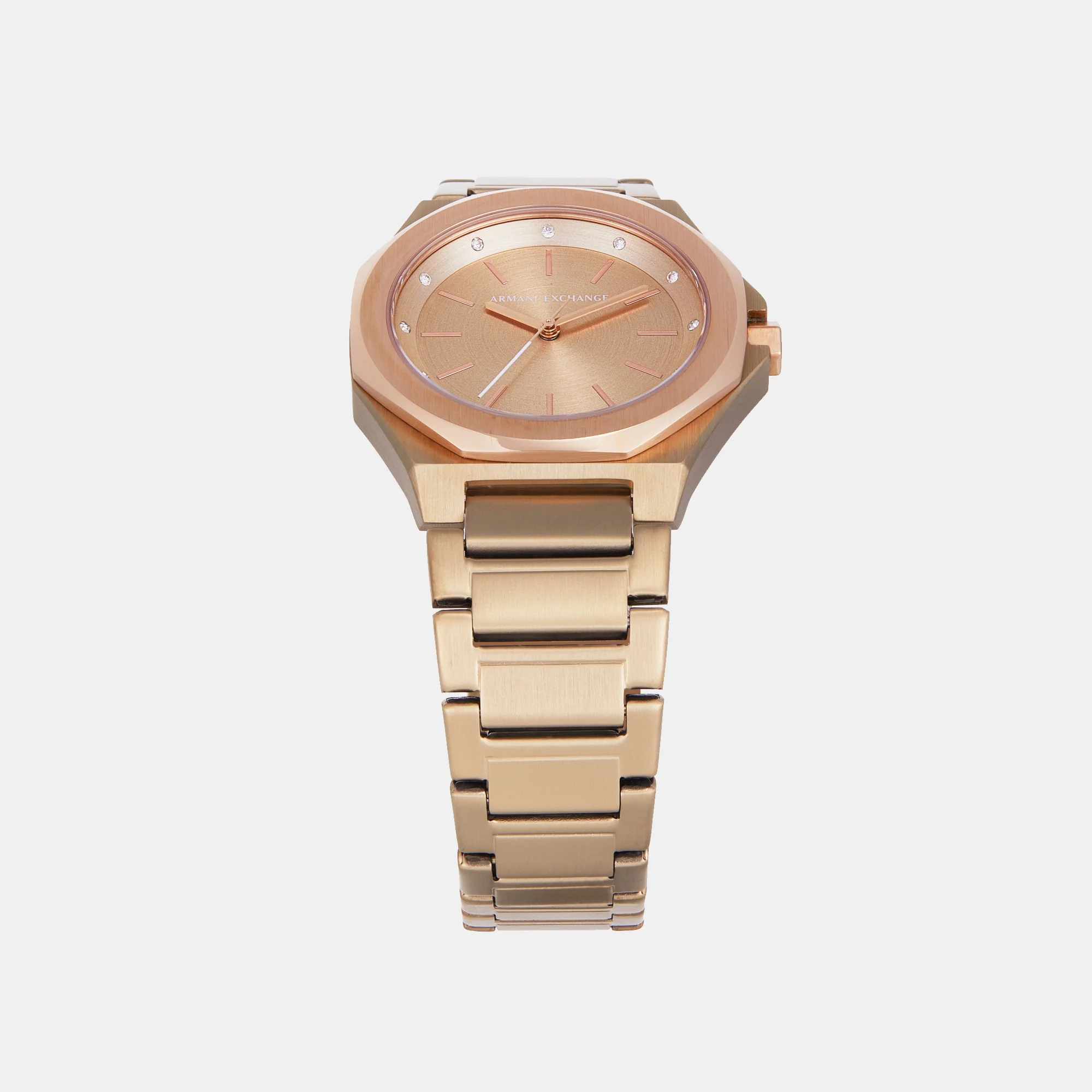 Women Quartz Gold Dial Analog Stainless Steel Watch AX4616 - Image 5