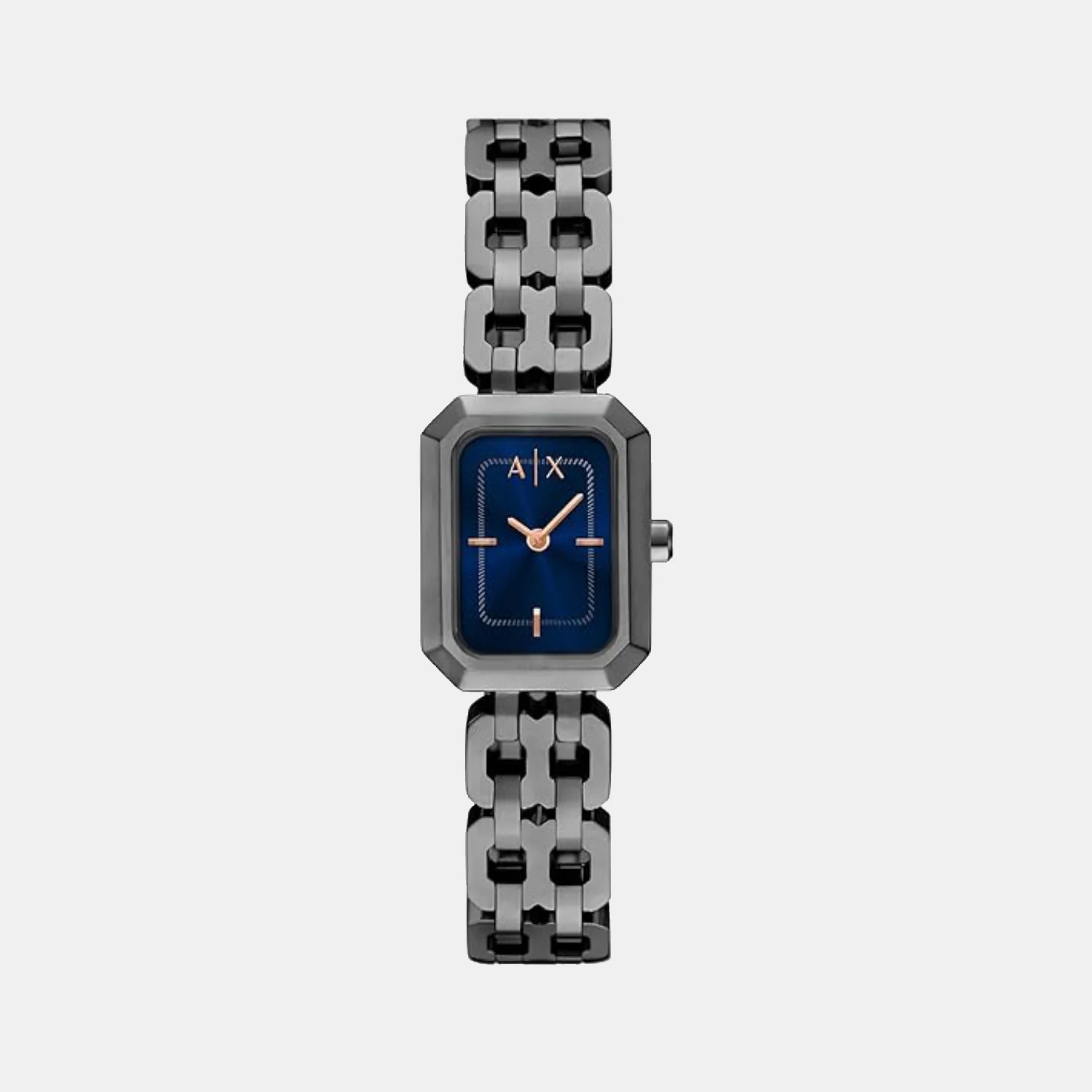 Women Quartz Blue Dial Analog Stainless Steel Watch AX5812