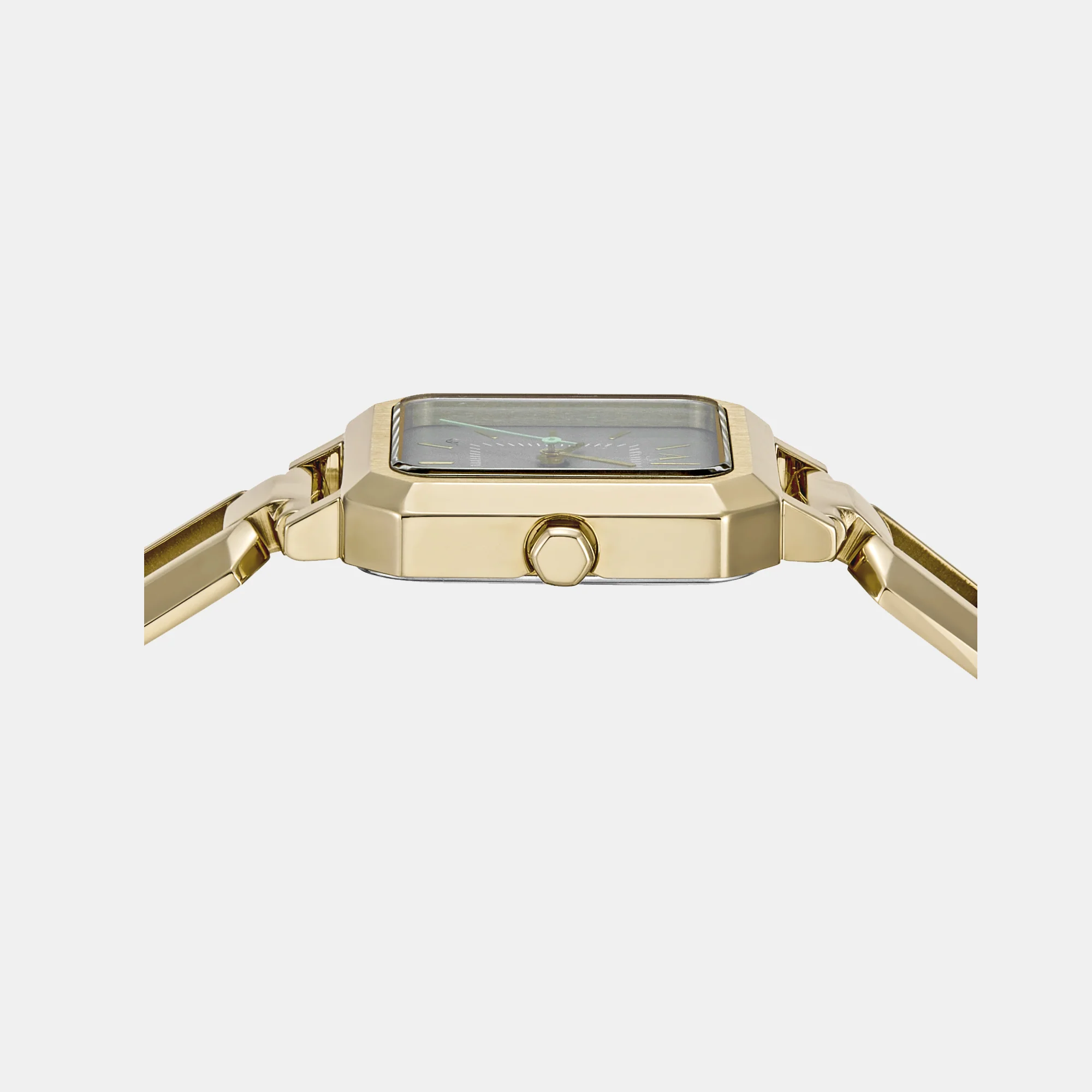 Women Quartz Grey Dial Analog Stainless Steel Watch AX5726 - Image 2