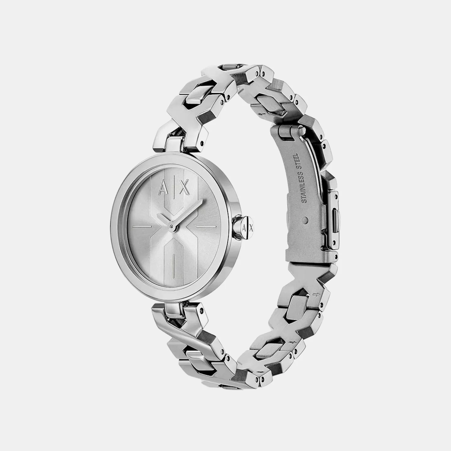 Women Quartz Silver Dial Analog Stainless Steel Watch AX5830 - Image 3