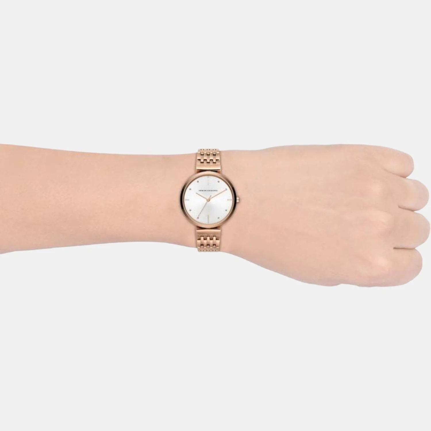 Women Quartz Silver Dial Analog Stainless Steel Watch AX5901 - Image 4