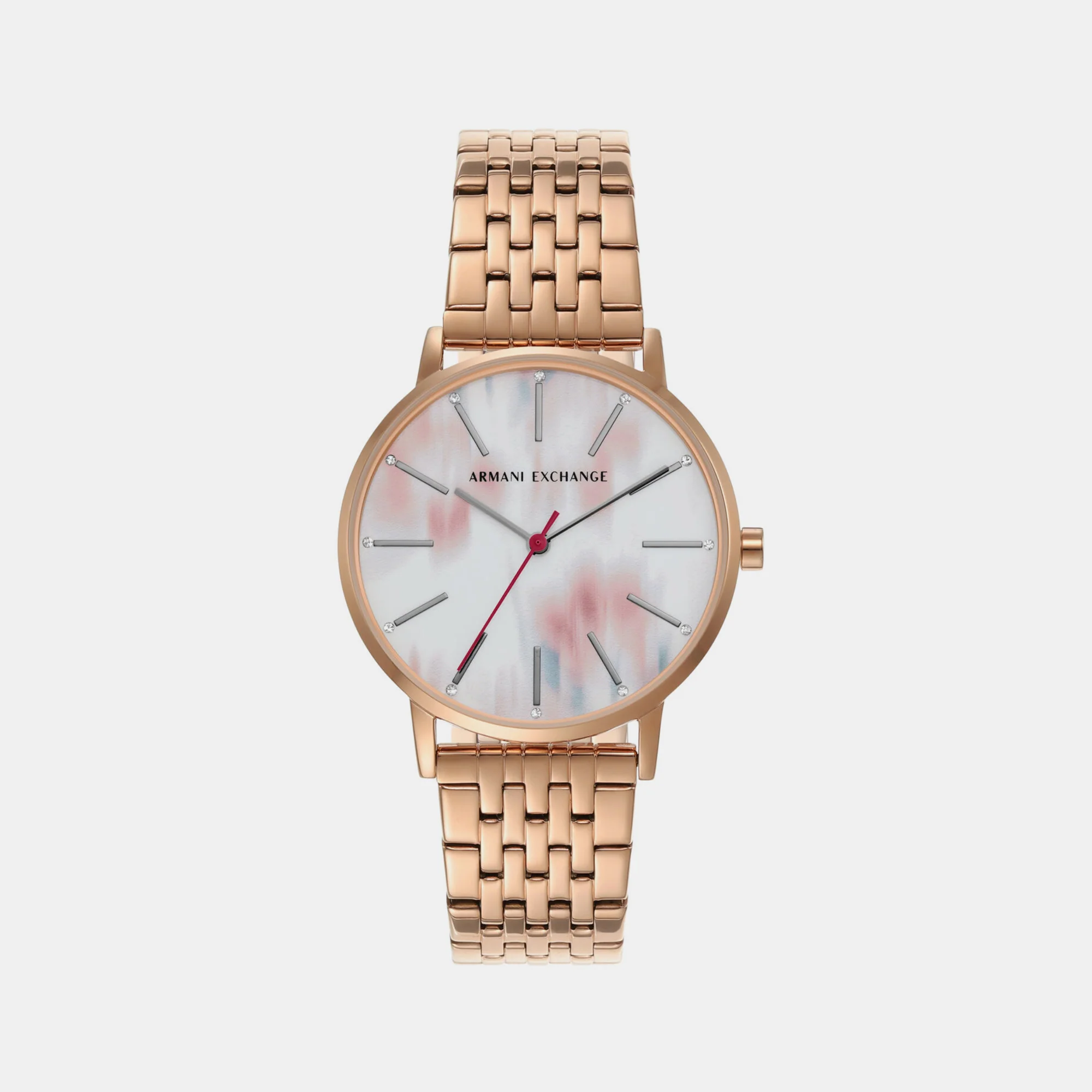 Women Quartz White Dial Analog Stainless Steel Watch AX5589