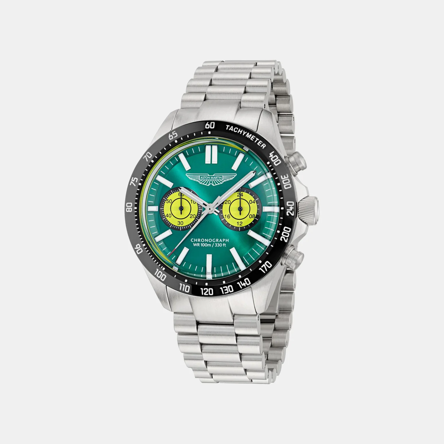 Aml Icon Men Quartz Green Dial Chronograph Stainless Steel Watch MTIS1F5023E - Image 4