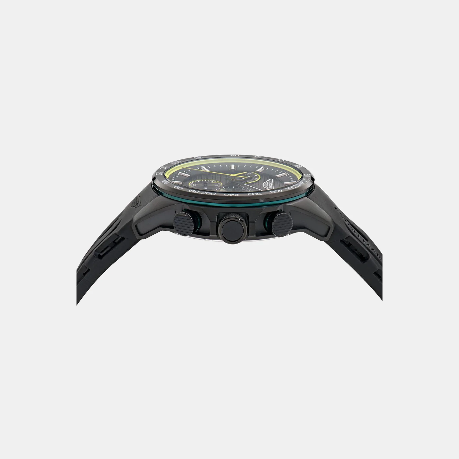 Aml Thrill Men Quartz Black Dial Chronograph Silicone Watch MTRH1F5033E - Image 2