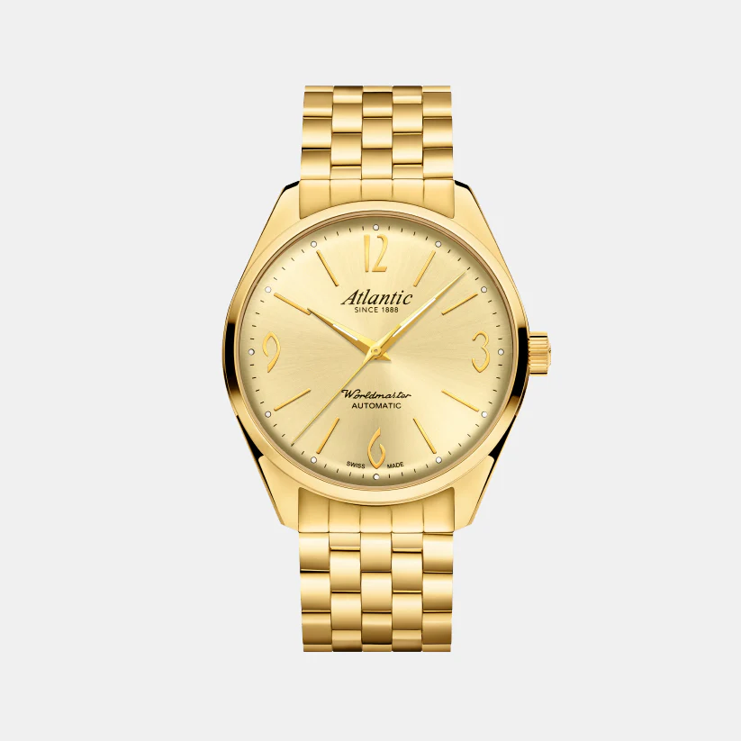 Men Automatic Champagne Dial Analog Stainless Steel Watch 51752.45.39GM