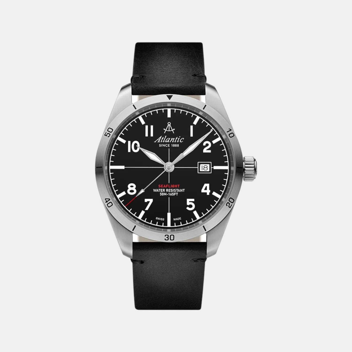 Men Quartz Black Dial Analog Leather Watch 70351.41.65 - Image 2