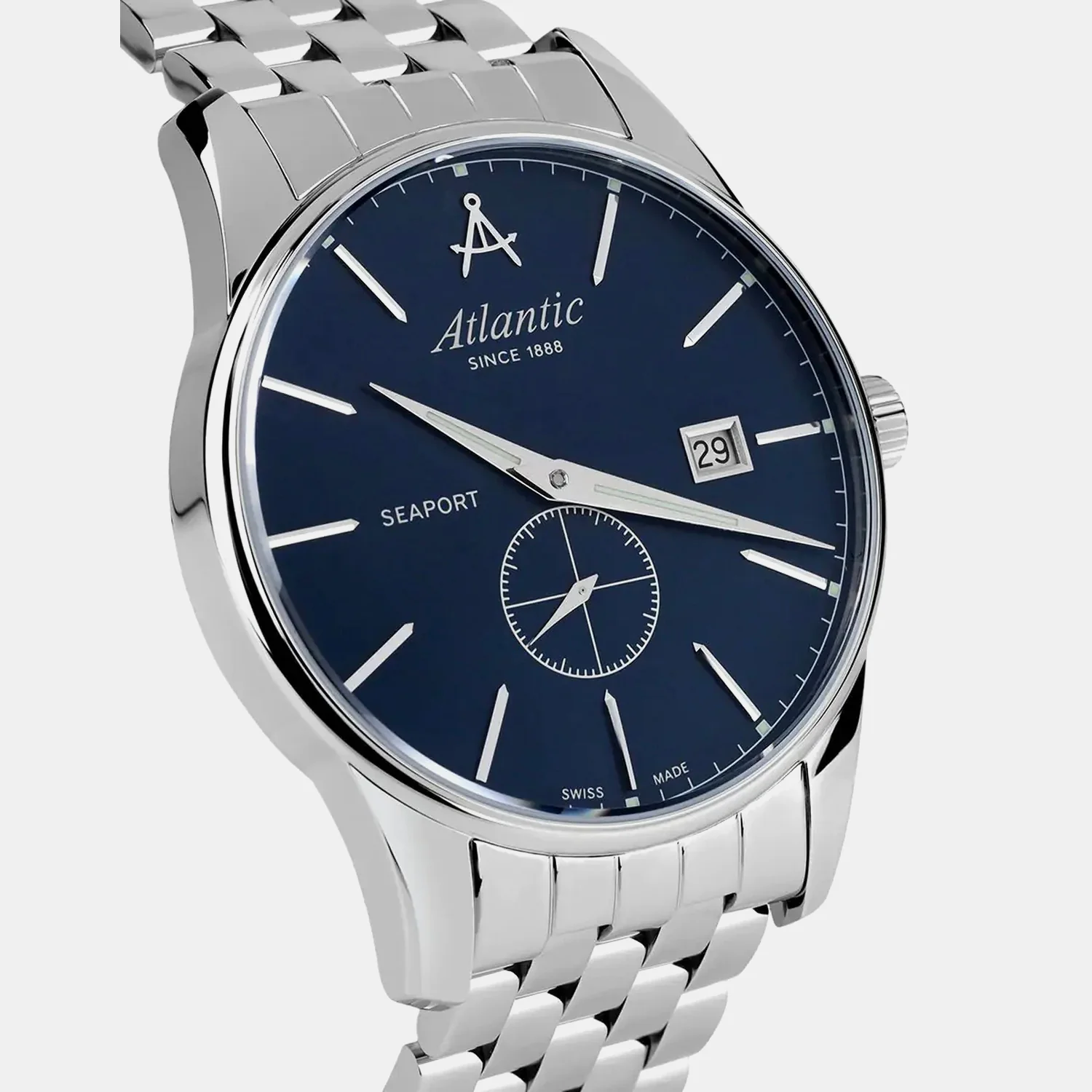 Men Quartz Blue Dial Analog Stainless Steel Watch 56357.41.51 - Image 4
