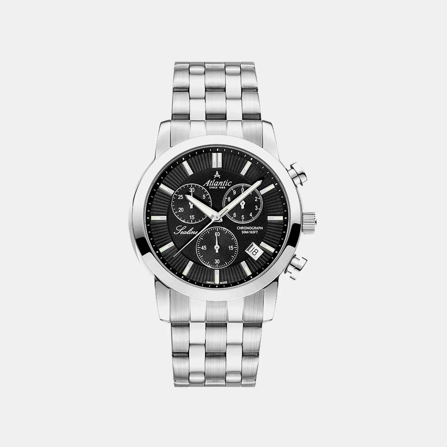 Sealine Men Quartz Black Dial Chronograph Steel Watch 62455.41.61