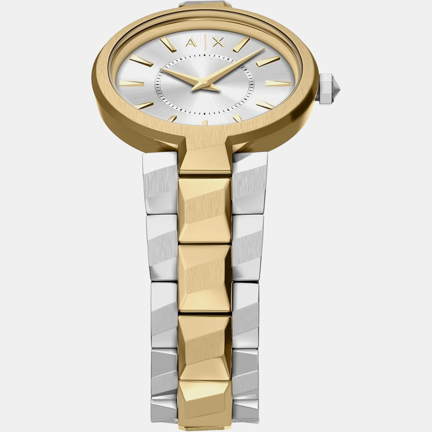 Women Quartz Silver Dial Analog Stainless Steel Watch AX4406 - Image 4