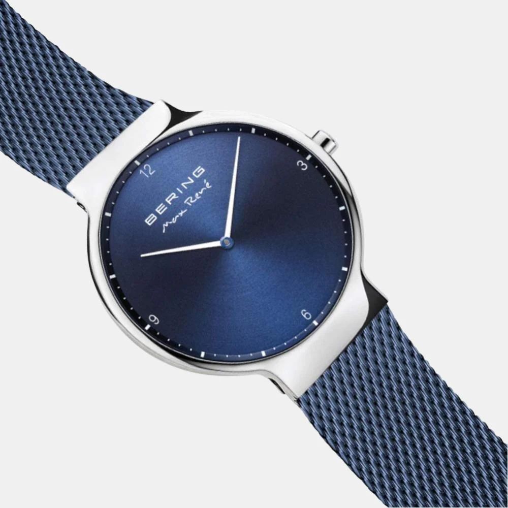 Men's Blue Analog Stainless Steel Watch 15540-307 - Image 4